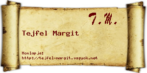 Tejfel Margit névjegykártya